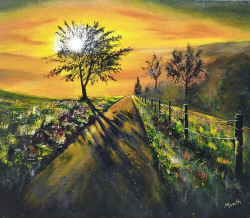 Sunrise speed di Moath Mohammad, Pittura in vendita su Singulart