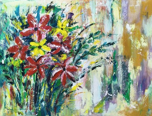 My flower di Moath Mohammad, Pittura in vendita su Singulart