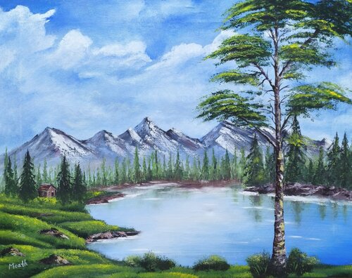 overcast di Moath Mohammad, Pittura in vendita su Singulart