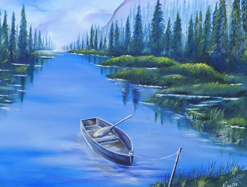 Alone di Moath Mohammad, Pittura in vendita su Singulart