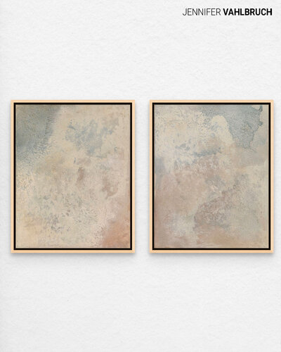 Ocean Breeze & Gentle Tide (Diptych) de Jennifer Vahlbruch, Otros medios a la venta en Singulart