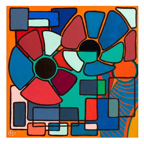 Dual Bloom van Pedram Bohluli, Schilderij te koop op Singulart