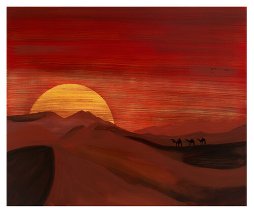Caravan of Dusk van Pedram Bohluli, Schilderij te koop op Singulart