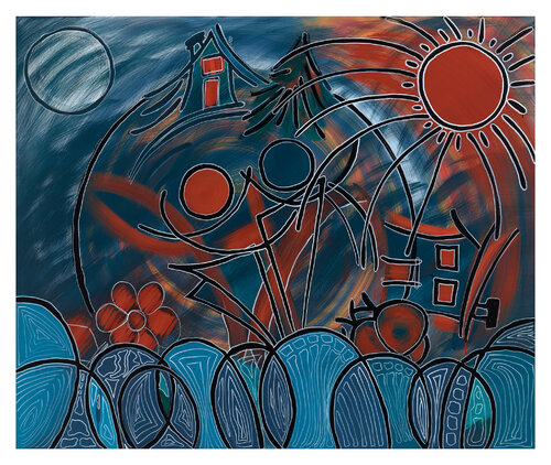 The Hidden Flame van Pedram Bohluli, Schilderij te koop op Singulart