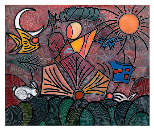 River of Days van Pedram Bohluli, Schilderij te koop op Singulart