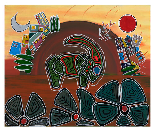 Desert Horizon van Pedram Bohluli, Schilderij te koop op Singulart