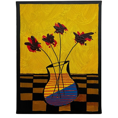 Vaso Amarelo van Ike Ferreira, Schilderij te koop op Singulart