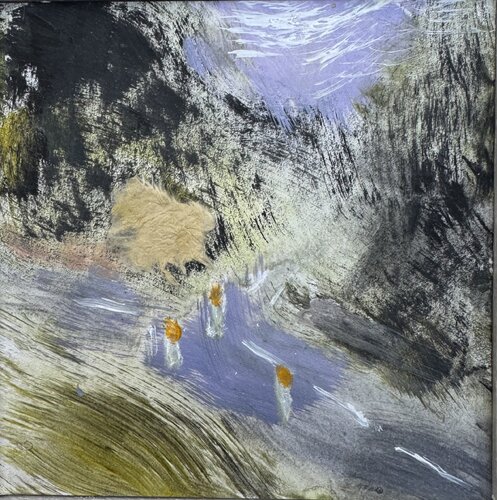 A mind’s eye view of the beginning or the end of the Lane van Gillian Holding, Schilderij te koop op Singulart