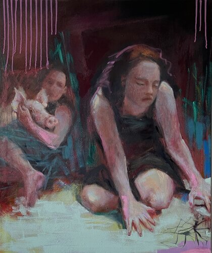 The Comforting di Gillian Holding, Pittura in vendita su Singulart
