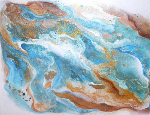 Wellen Tanz par Marta Morgen, Peinture en vente sur Singulart