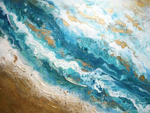 Wellen by Marta Morgen, Painting for Sale on Singulart