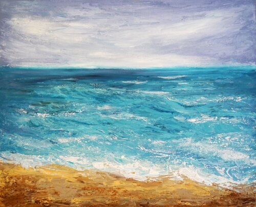 Auszeit am Meer di Marta Morgen, Pittura in vendita su Singulart