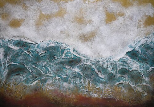 Wellen Kampf par Marta Morgen, Peinture en vente sur Singulart