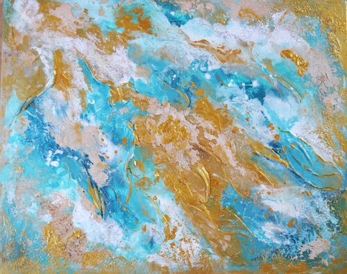 Goldene Strand par Marta Morgen, Peinture en vente sur Singulart