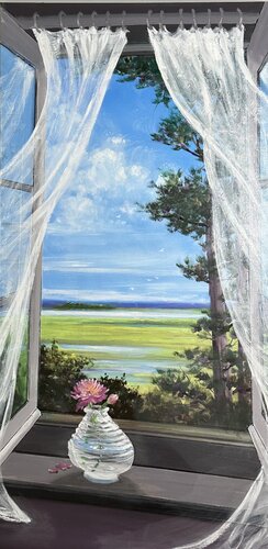 265. Window on the Marsh von Frank Gorman, Malerei kaufen auf Singulart