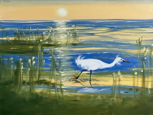 201. Marsh Ibis by Frank Gorman, Painting for Sale on Singulart