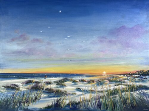 125. "Snowy" Dune Sunset von Frank Gorman, Malerei kaufen auf Singulart