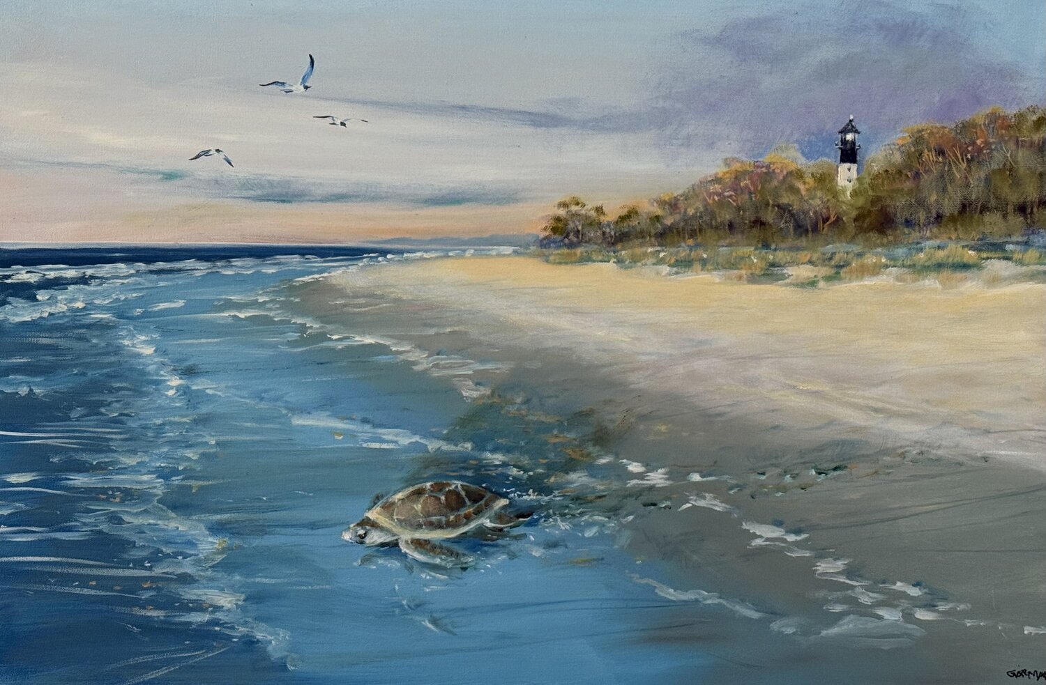 272.Sea Turtle Sunrise Frank Gorman