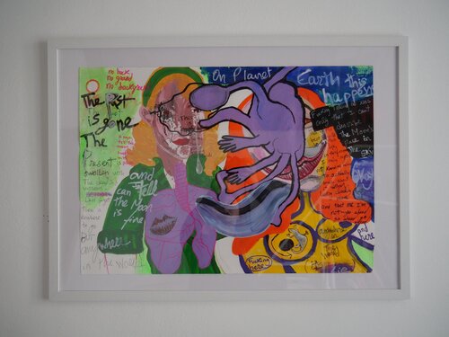 You forgot to let me know how it goes van Leonor Vaz, Schilderij te koop op Singulart