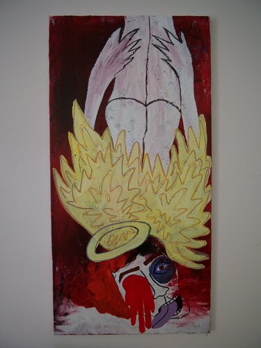 Death of an angel di Leonor Vaz, Pittura in vendita su Singulart