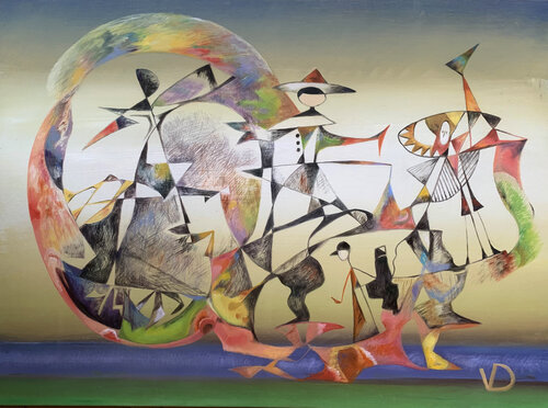 Spectral Assembly de Dina Volkova, Pintura a la venta en Singulart