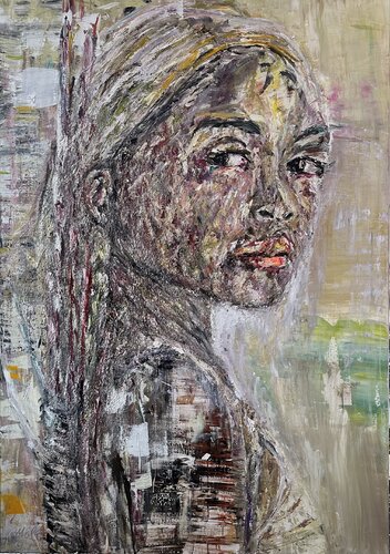 0333 Rihanna van Christian Moll, Schilderij te koop op Singulart
