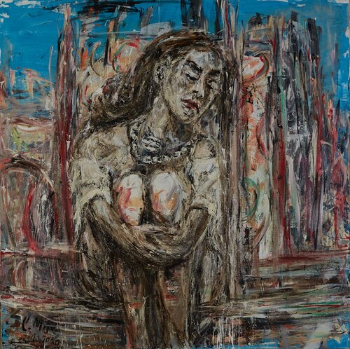 0232 for big wolrld van Christian Moll, Schilderij te koop op Singulart