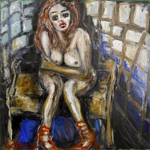 0004 einsam van Christian Moll, Schilderij te koop op Singulart