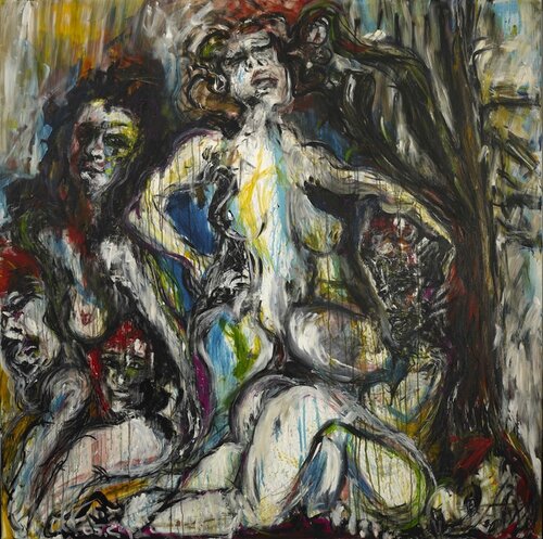 0047 "Verwurzelt" van Christian Moll, Schilderij te koop op Singulart