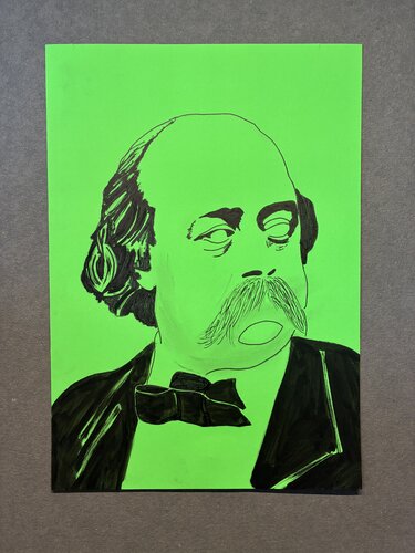 Flaubert by Meryl, Drawing for Sale on Singulart