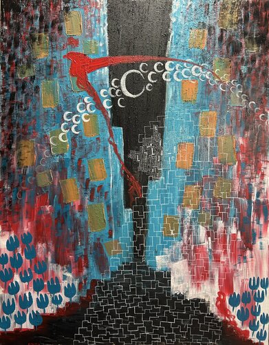 社会の中の死神 von アリサ オオツカ, Malerei kaufen auf Singulart