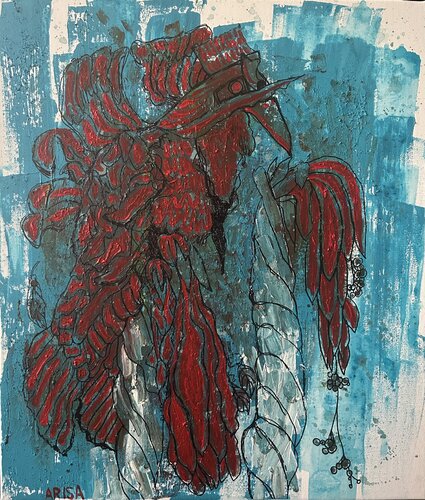 南国鳥 von アリサ オオツカ, Malerei kaufen auf Singulart