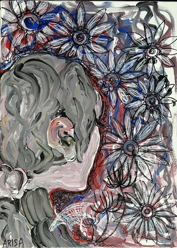 自画像 von アリサ オオツカ, Malerei kaufen auf Singulart