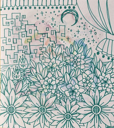 向日葵の夜 von アリサ オオツカ, Malerei kaufen auf Singulart