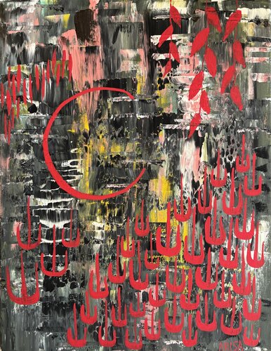 チューリップの水辺 von アリサ オオツカ, Malerei kaufen auf Singulart