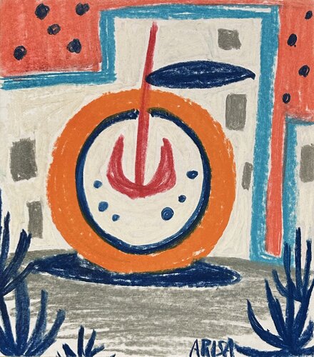 街の中の林檎3 von アリサ オオツカ, Malerei kaufen auf Singulart