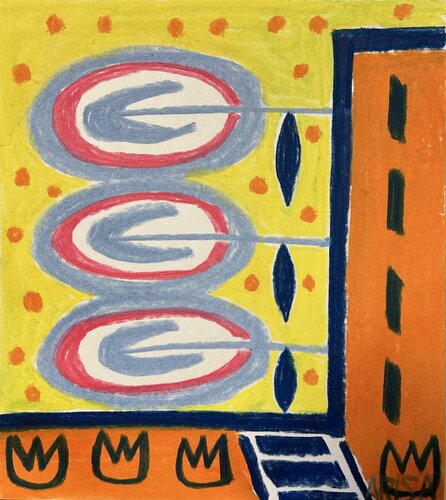 街の中の林檎9 von アリサ オオツカ, Malerei kaufen auf Singulart