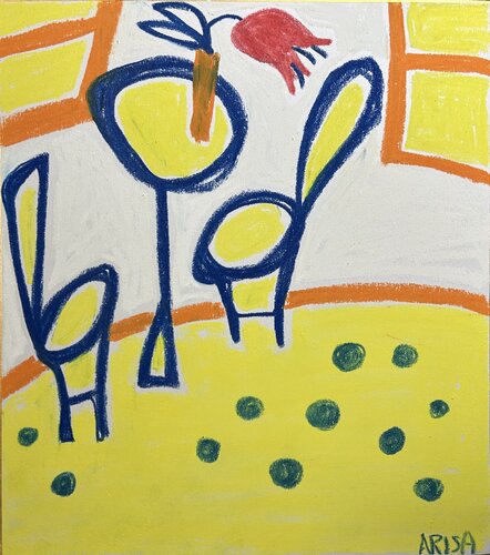 部屋のチューリップ von アリサ オオツカ, Malerei kaufen auf Singulart