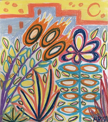 街の中の花 von アリサ オオツカ, Malerei kaufen auf Singulart