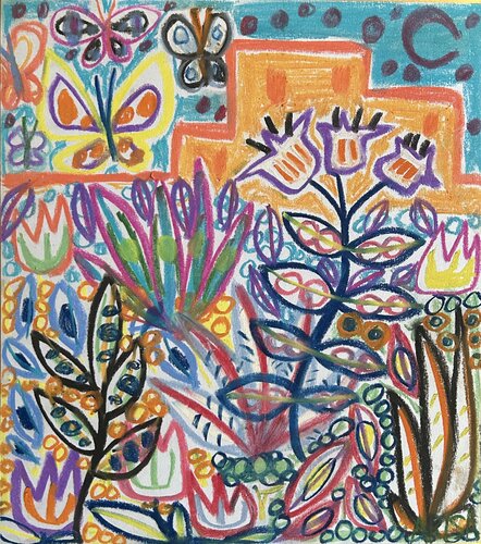 街の中の花2 von アリサ オオツカ, Malerei kaufen auf Singulart