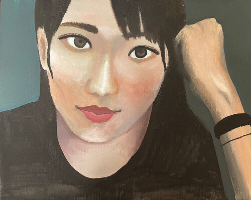 自画像 von アリサ オオツカ, Malerei kaufen auf Singulart