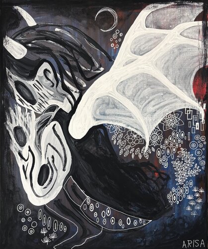 self-portrait von アリサ オオツカ, Malerei kaufen auf Singulart