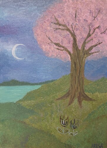 春の夜空 von アリサ オオツカ, Malerei kaufen auf Singulart