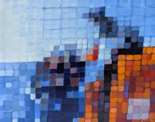 Ikonen ohne Namen (Icons without Names) II von Elvira Flamm, Malerei kaufen auf Singulart