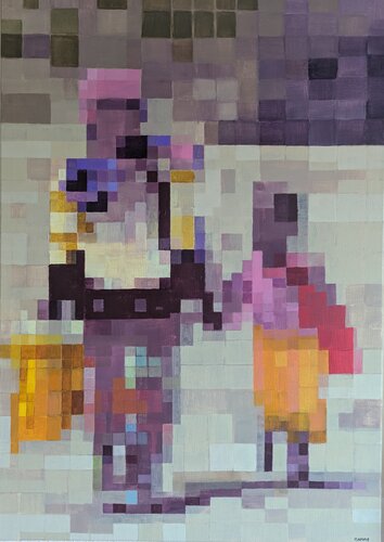 Ikonen ohne Namen (Icons without Names) C di Elvira Flamm, Pittura in vendita su Singulart