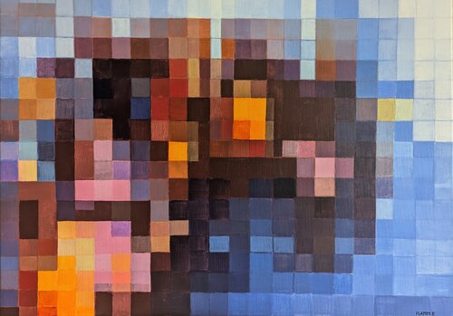 Ikonen ohne Namen (Icons without Names) CIII von Elvira Flamm, Malerei kaufen auf Singulart