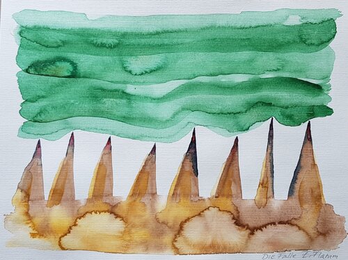 Die Falle (the trap) II by Elvira Flamm, Work on Paper for Sale on Singulart