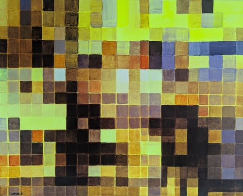 Ikonen ohne Namen (Icons without Names) LXIX by Elvira Flamm, Painting for Sale on Singulart