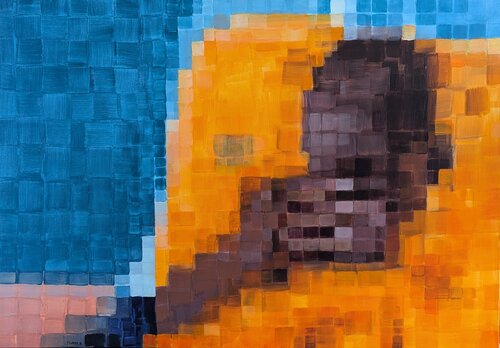 Ikonen ohne Namen (Icons without Names) XXXIII van Elvira Flamm, Schilderij te koop op Singulart