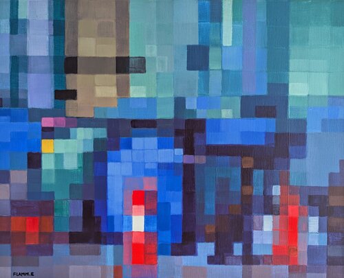 Ikonen ohne Namen (Icons without Names) CXXXIV by Elvira Flamm, Painting for Sale on Singulart